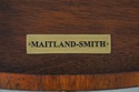 L69525: MAITLAND SMITH Round Mahogany Leather Top 
