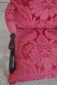L70845: Pair BAKER Damask Upholstered Mahogany Lib