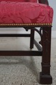 L70845: Pair BAKER Damask Upholstered Mahogany Lib
