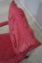 L70845: Pair BAKER Damask Upholstered Mahogany Lib