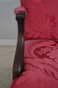 L70845: Pair BAKER Damask Upholstered Mahogany Lib