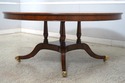L71044: MAITLAND SMITH Inlaid Round Walnut Dining 