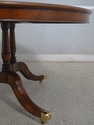 L71044: MAITLAND SMITH Inlaid Round Walnut Dining 
