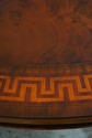 L71044: MAITLAND SMITH Inlaid Round Walnut Dining 