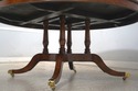 L71044: MAITLAND SMITH Inlaid Round Walnut Dining 