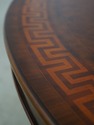 L71044: MAITLAND SMITH Inlaid Round Walnut Dining 