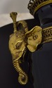 LF66452EC: Regency Elephant Bronze Mounted Urn Tab