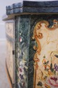 70696: Venetian Marble Top Paint Decorated Console
