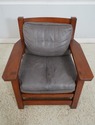 70747: STICKLEY Mission Oak Eastwood Leather Armch