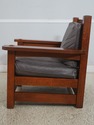 70747: STICKLEY Mission Oak Eastwood Leather Armch