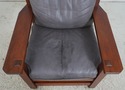 70747: STICKLEY Mission Oak Eastwood Leather Armch