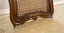 L70754: Set of 6 KARGES Louis XV Walnut Finish Can