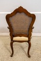 L70754: Set of 6 KARGES Louis XV Walnut Finish Can