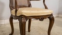 L70754: Set of 6 KARGES Louis XV Walnut Finish Can