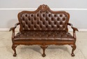L70794: SCARBOROUGH HOUSE Mahogany Tufted Leather 