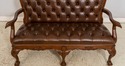 L70794: SCARBOROUGH HOUSE Mahogany Tufted Leather 