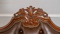 L70794: SCARBOROUGH HOUSE Mahogany Tufted Leather 