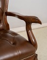L70794: SCARBOROUGH HOUSE Mahogany Tufted Leather 