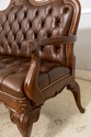 L70794: SCARBOROUGH HOUSE Mahogany Tufted Leather 