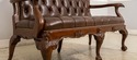L70794: SCARBOROUGH HOUSE Mahogany Tufted Leather 