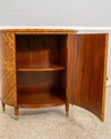 L70795: THEODORE ALEXANDER Inlaid Demilune Commode