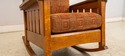 69933: STICKLEY Upholstered Large Mission Oak Rock