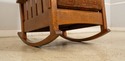 69933: STICKLEY Upholstered Large Mission Oak Rock
