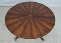 L64249EC: EJ VICTOR Round Inlaid Mahogany Dining R