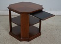 66301EC: KINDEL Mahogany Tiered Lamp Table