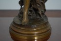 F66412EC: MATHURIN MOREAU Signed Bronze Lady Sculp