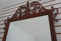 66180EC: BAKER Fretwork Mahogany Framed Mirror