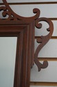 66180EC: BAKER Fretwork Mahogany Framed Mirror