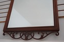 66180EC: BAKER Fretwork Mahogany Framed Mirror