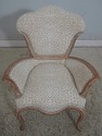 L70831: Pair ARMAND RATEAU Inspired Upholstered Fi