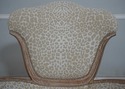 L70831: Pair ARMAND RATEAU Inspired Upholstered Fi