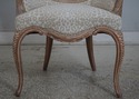 L70831: Pair ARMAND RATEAU Inspired Upholstered Fi