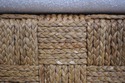 70770: RALPH LAUREN Wicker Woven Upholstered Stool