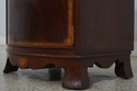 L70792: Marble Top Mahogany Cabinet Door Nightstan