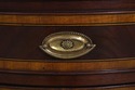L70792: Marble Top Mahogany Cabinet Door Nightstan