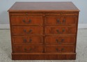 70828: Vintage Regency Style Yew Wood Inlaid 4 Dra