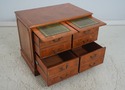 70828: Vintage Regency Style Yew Wood Inlaid 4 Dra