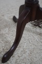 70825: Vintage Mahogany Round Candlestick Floor La