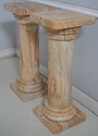 70820: Pair Stunning 5 Piece Onyx Marble Column Pe
