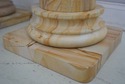 70820: Pair Stunning 5 Piece Onyx Marble Column Pe