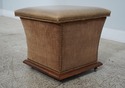 62112EC: Leather Seat Square Lift Top Stool w. Sto