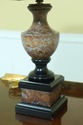 LF33186EC: Marble Base Urn Table Lamp w. Shade