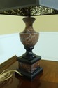 LF33186EC: Marble Base Urn Table Lamp w. Shade