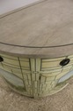 57261EC: JOHN STUART Paint Decorated Commode Cabin