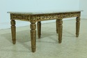 33131EC: Italian Gold Gilt Marble Top Coffee Cockt