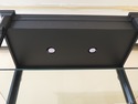 LF48246EC: Black Lighted Open Display Curio Shelf